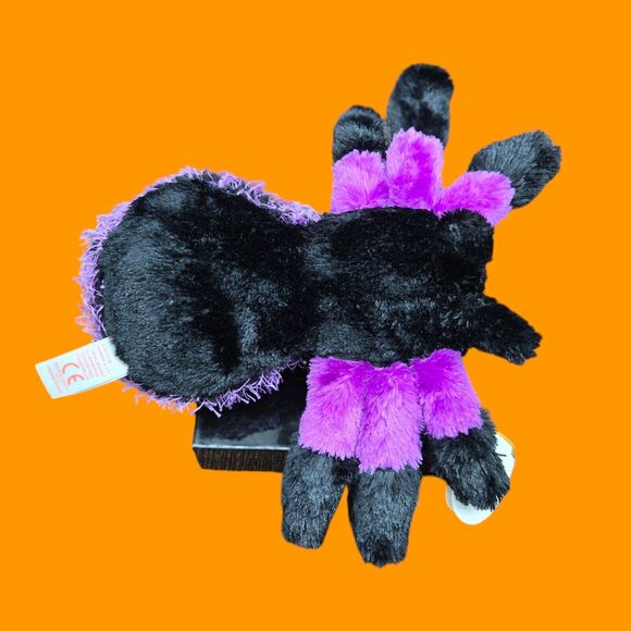 2017 Ty Beanie Boos Creeper 6" Halloween Black & Purple Spider Plush with Tags - Picture 4 of 8